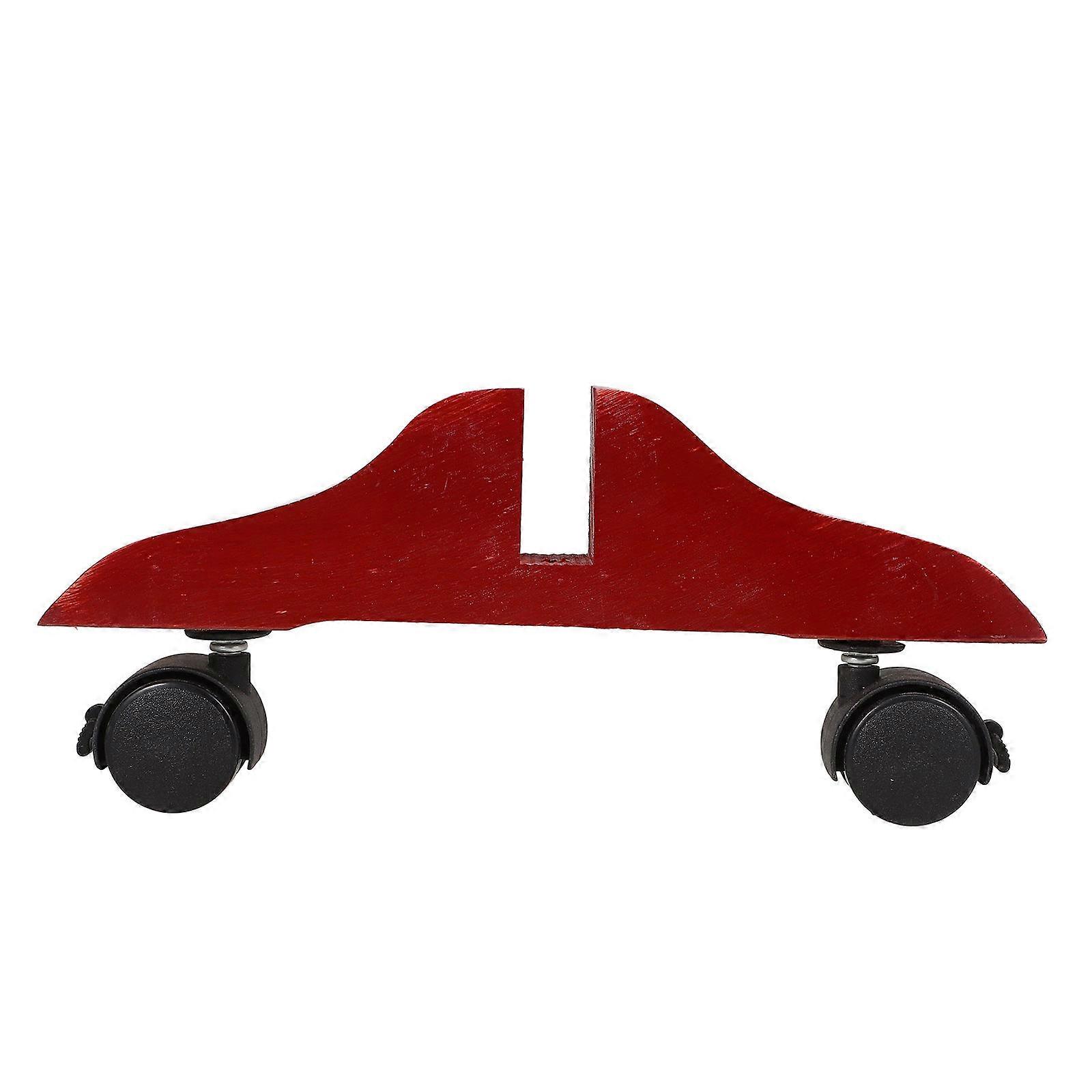 Movable Wheel Room Divider Stand with Sturdy Support for Home Office and Hotel Creating Private Spaces in Brown Wood and Plastic 1Pcs