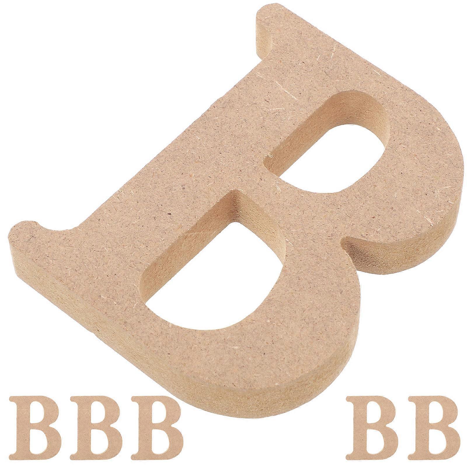 30Pcs Simple Wooden Letter Craft B Suitable For Birthday Party Baby Shower And Home Decor In 3.93X3.73X0.59In Size With Wall Mounted Function