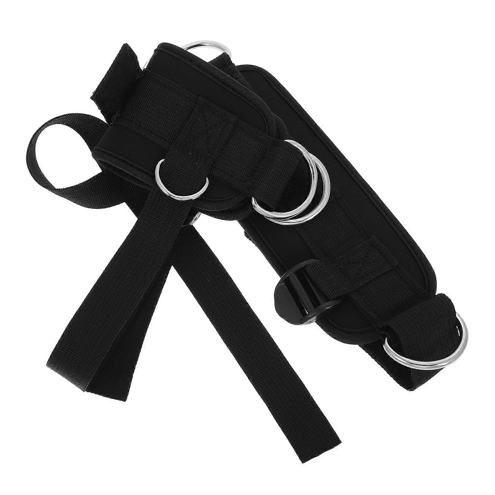 2Pairs Adjustable Foot Straps for Workout and Dumbbell Attachment