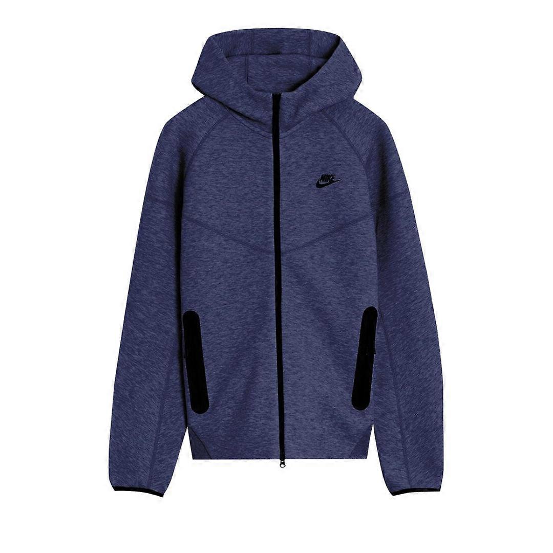Nike Navy Blue Hooded Zip-Up Jumper