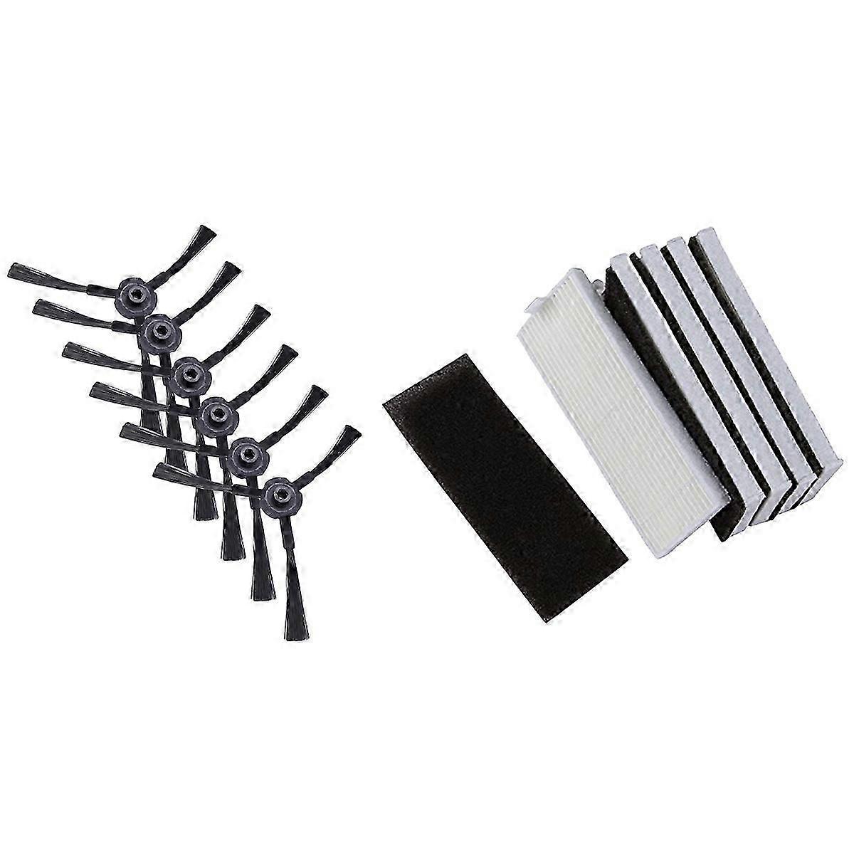 1 Set Sponge Hepa Filter & 6 Pcs Side Brush Right Left