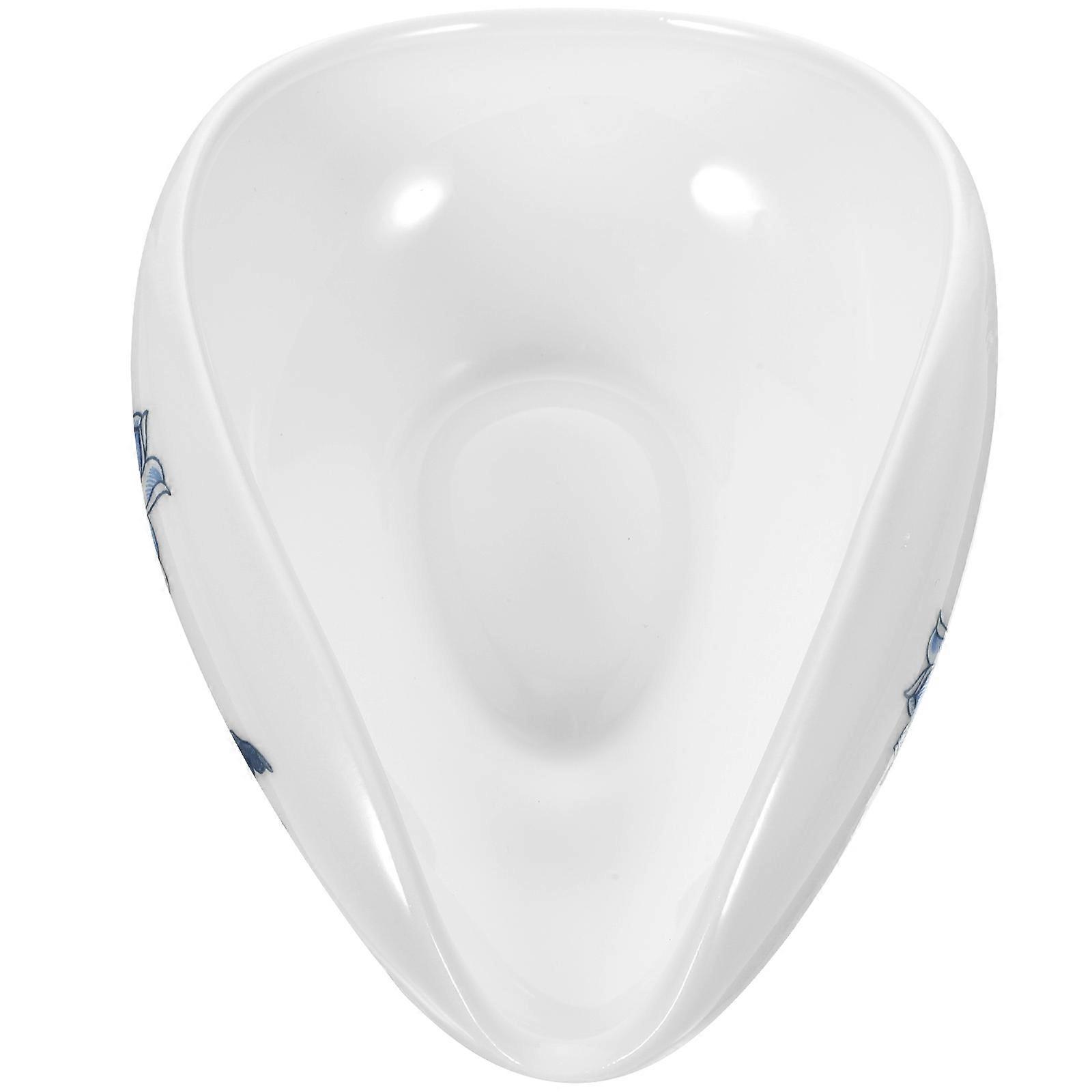 Teaware Accessories Spoon Ceramic Curled Leaves Shape for Tea Serving 2Pcs