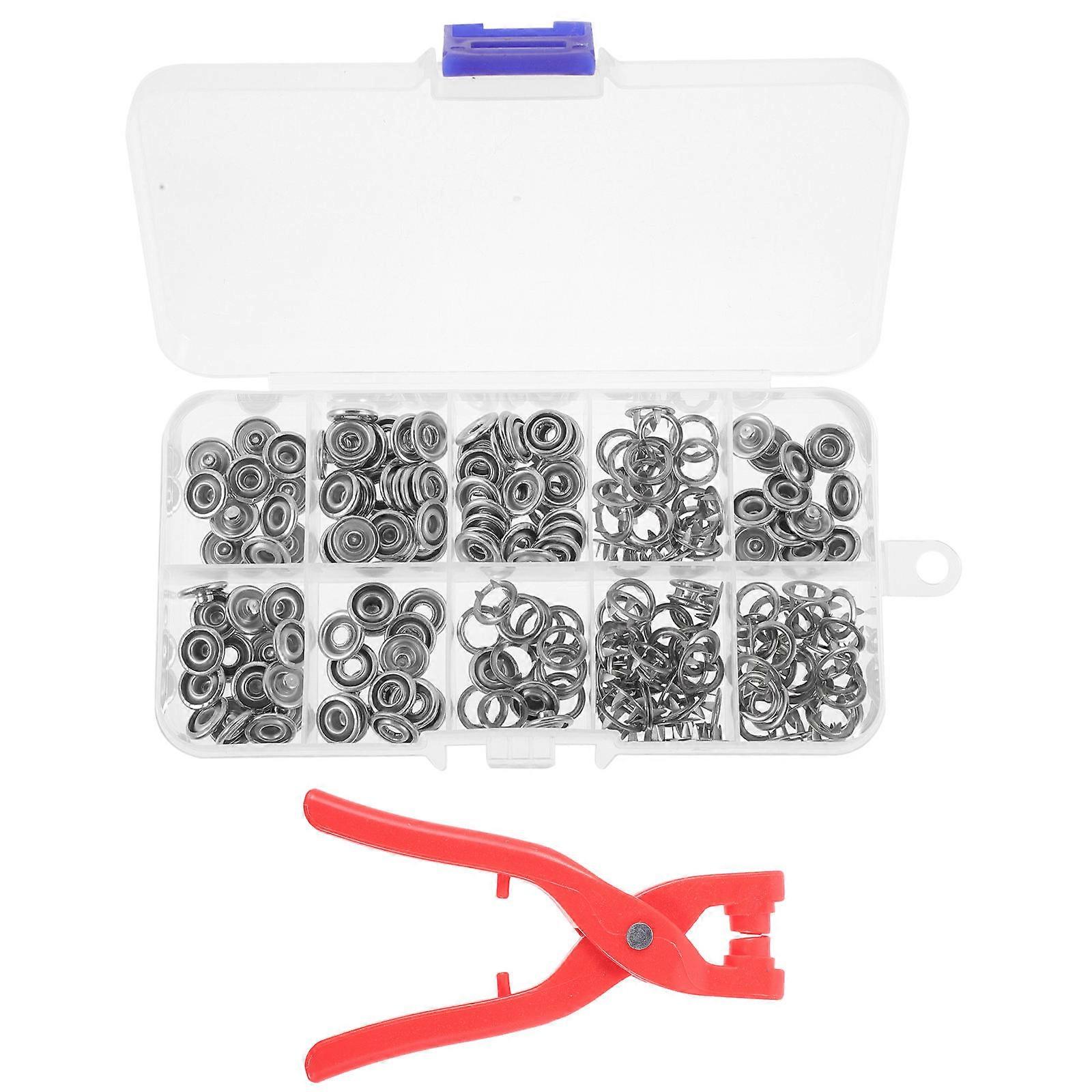 Snap Button Fasteners for Clothing Repair with Certified Material and Round Shape for Art Projects 50 Sets