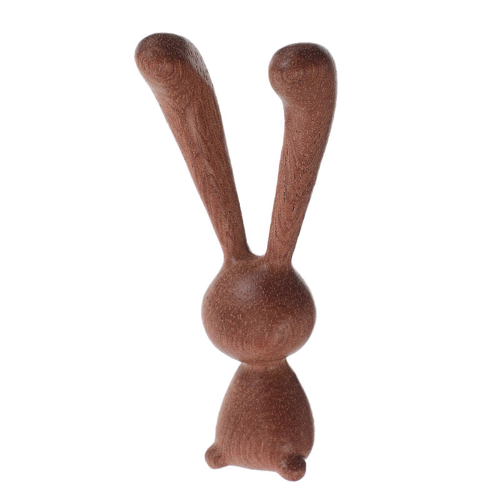 Easter Bunny Figurine Decor for Nursery Easter Rabbit Wood Ornament