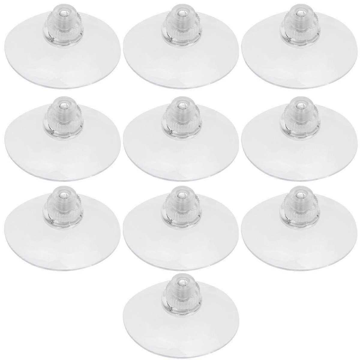 Multipurpose Transparent Hooks Suction Cup Wall Hangers for Holding Items 20Pcs