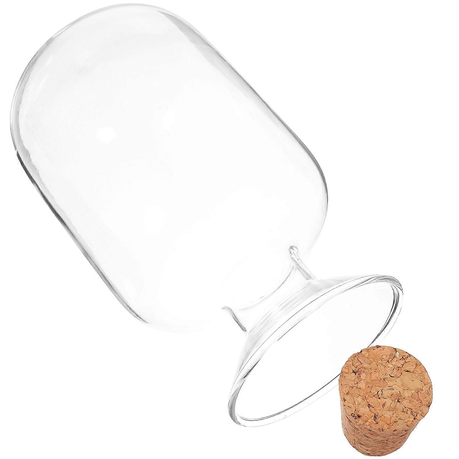 Transparent Glass Match Holder Match Container for Storage Use Bottle