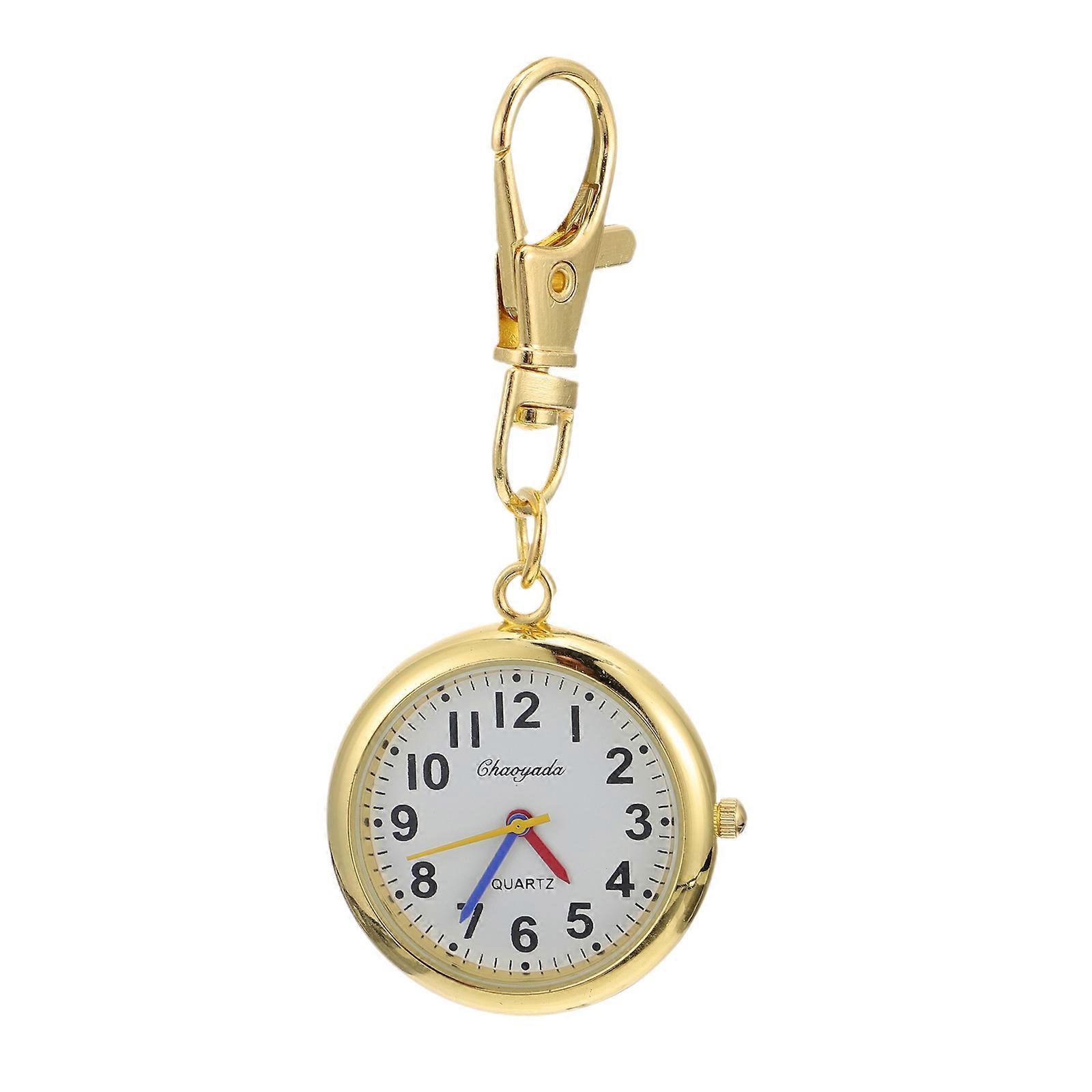 Portable Design Round Pocket Watch For School Use With Large Numbers For Children 1Pc
