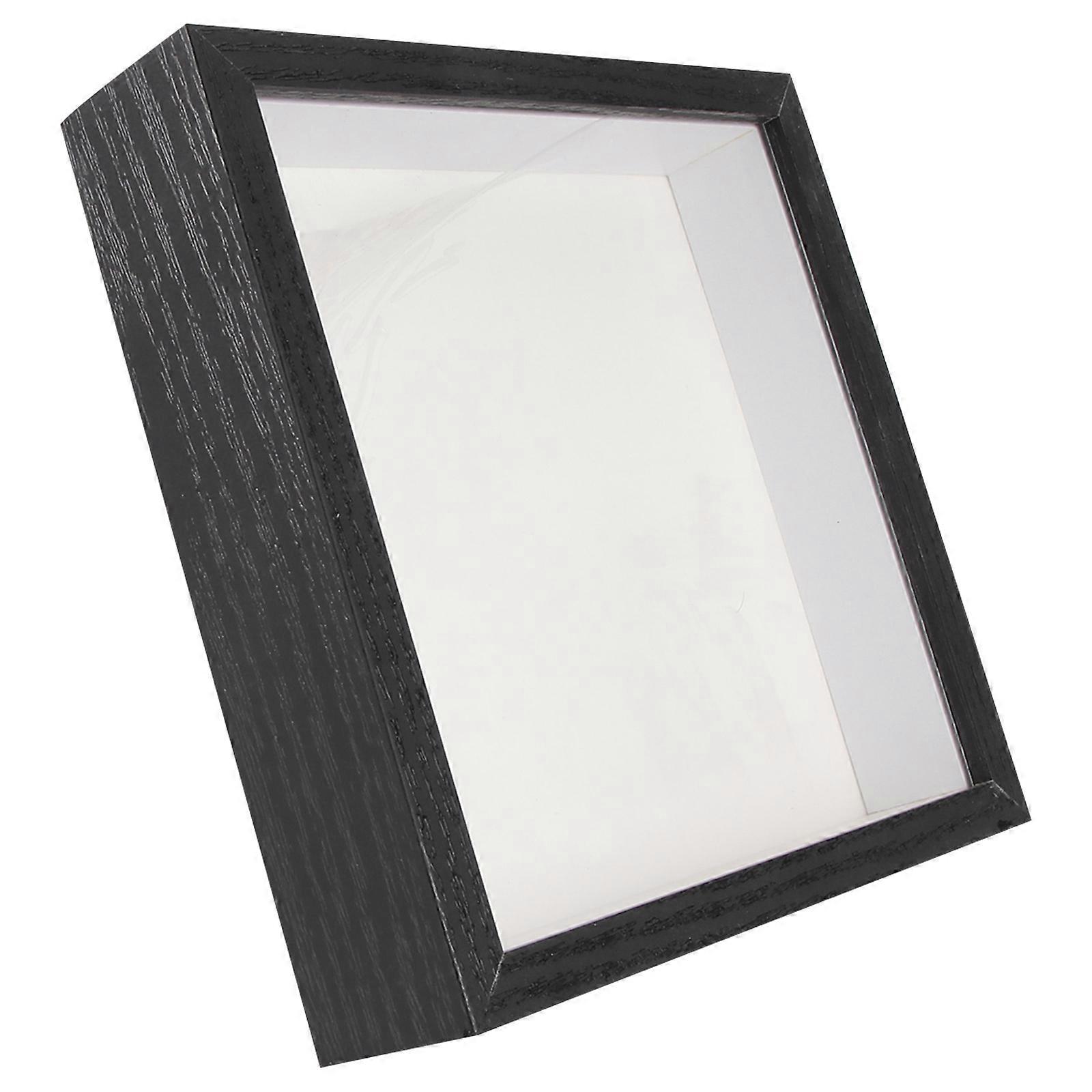 Simple Photo Frame Specimen Holder for 2Pcs Black Photo Display