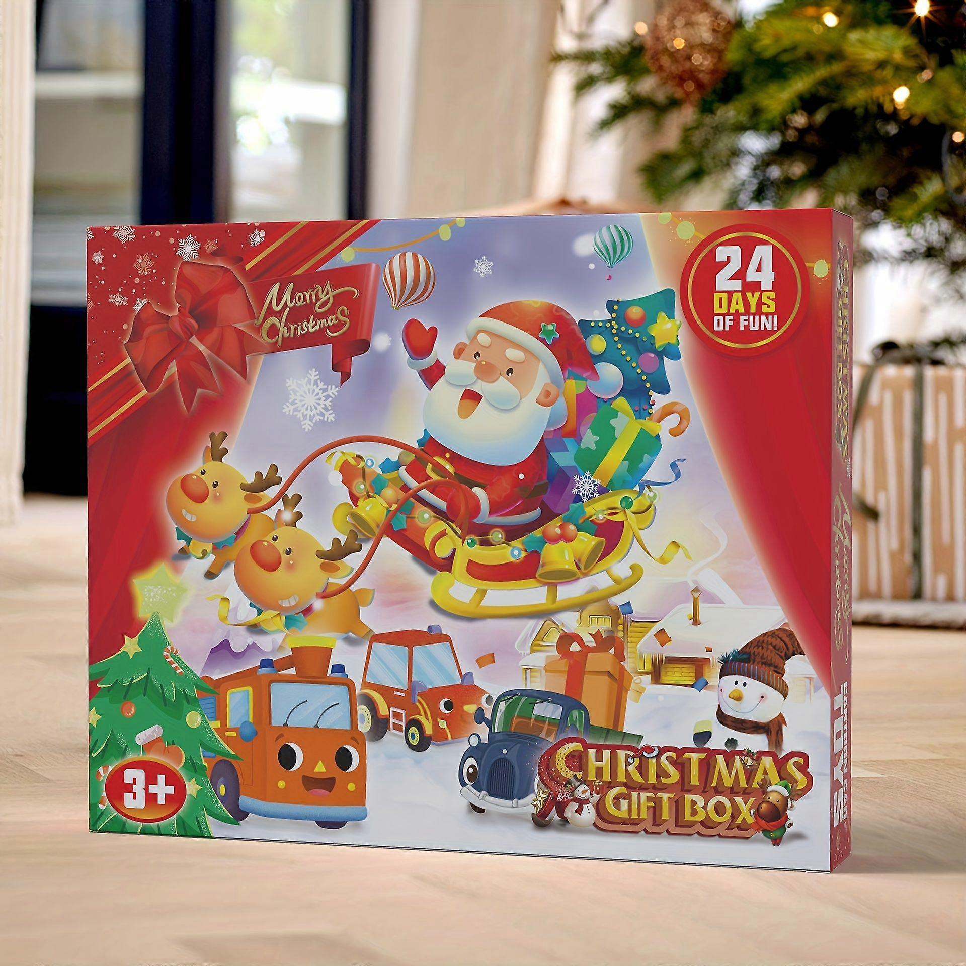 Minglan 1pc Christmas Countdown Calendar Blind Box Surprise Unboxing Fun Christmas Countdown Calendar Blind Box Scene Decor Festivals Decor Room Decor
