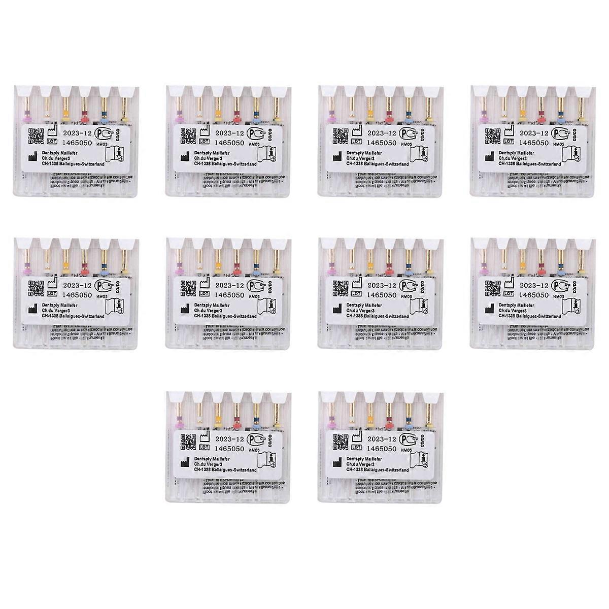  Gold Rotary Files,6PCS Memory Files,Assorted 25MM