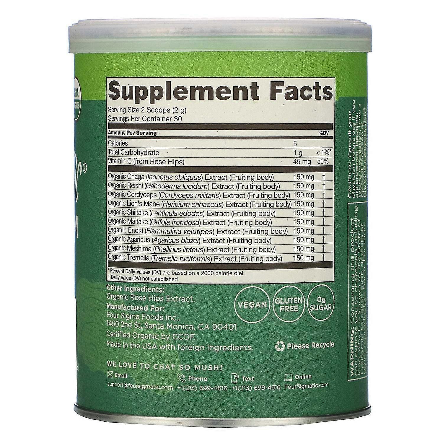 Four Sigmatic, Mushroom Blend Mix, 2.12 oz (60 g)