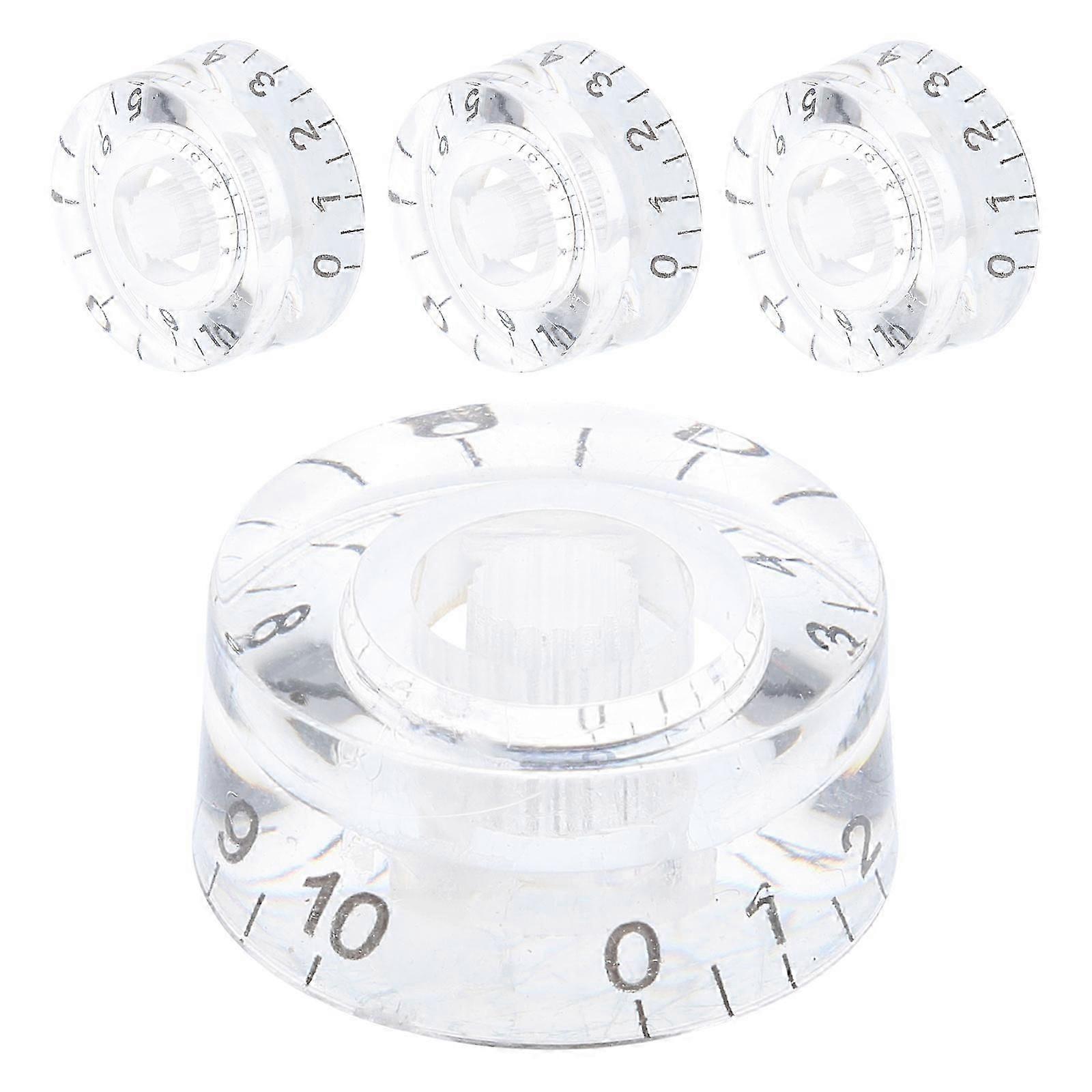 Guitar Volume Control Knob 4Pcs Assorted Color Light Tilted Hat Shape Suitable For Musicians And Instrument Enthusiasts