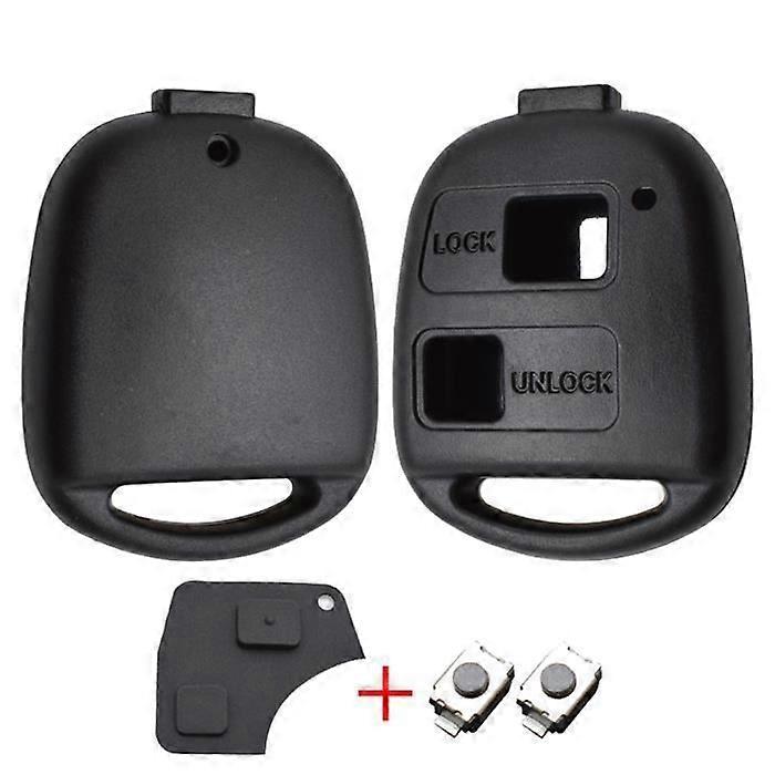 2 Button Remote Key Shell Case For Toyota Yaris 1999 - 2011 RAV4 Corolla Prado Echo Celica Tarago Previa Land Cruiser Passo