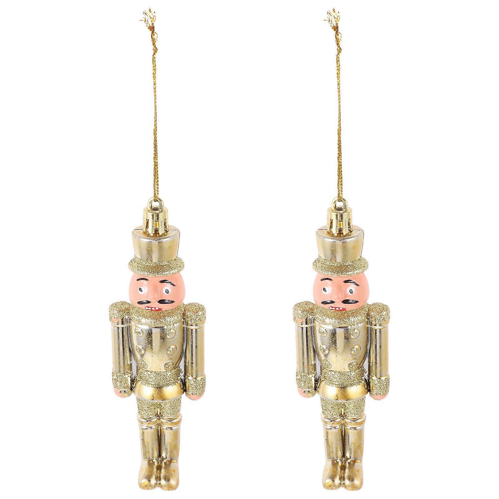 Christmas Nutcracker Pendant Hanging Xmas Tree Nutcracker Ornaments 10Pcs
