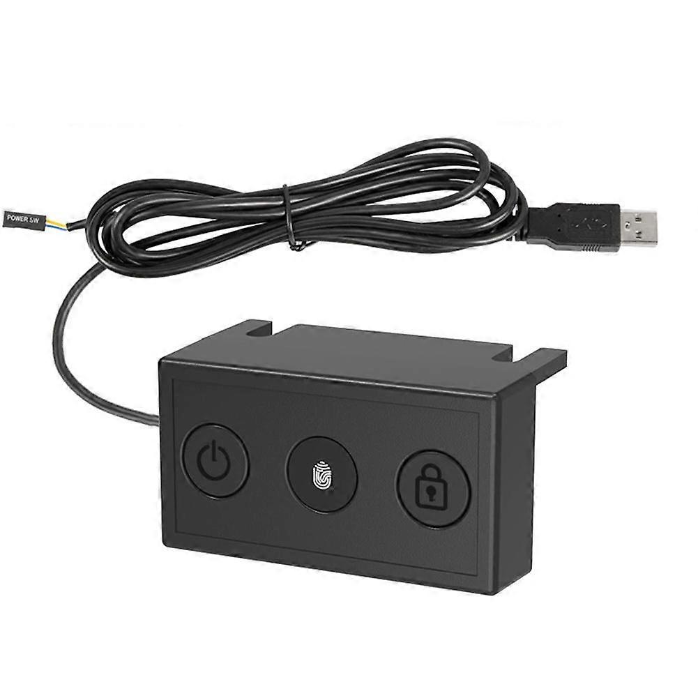 USB Fingerprint Reader For Windows Hello Secure Fast Login Black