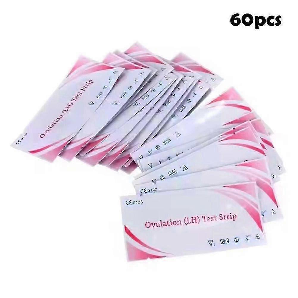 60Pcs Lh Preparation Pregnancy Ovulation Test Strips Predictor Fertility Kit