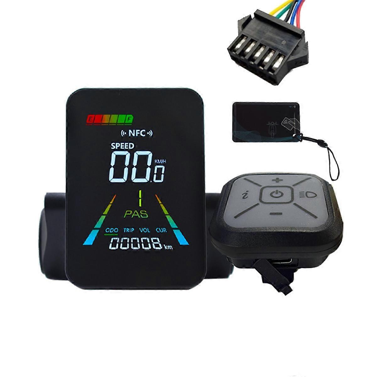 F3 E-Bike NFC LCD Display Color Animated Meter UART SM5PIN