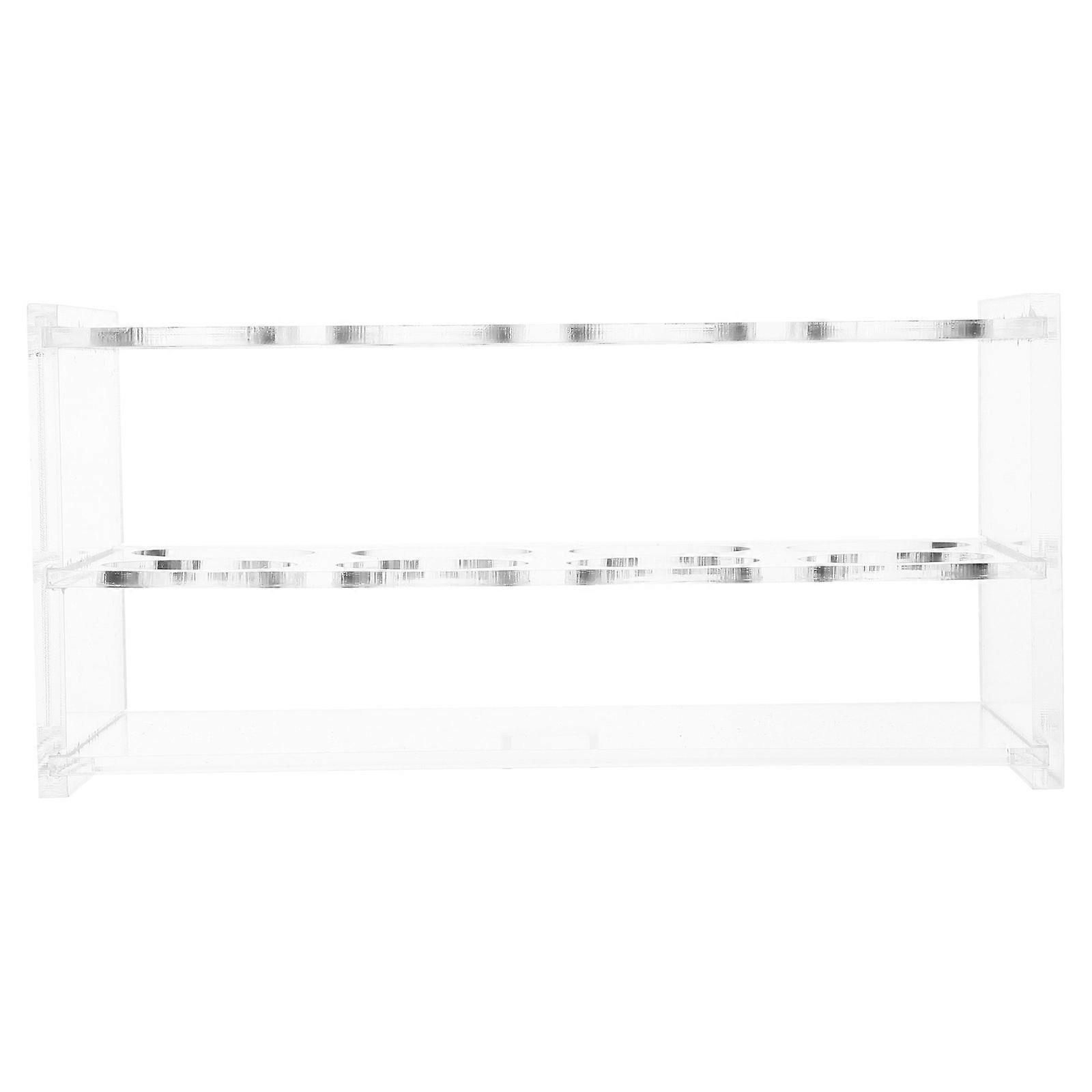 Acrylic Test Tube Rack for Scientific Experiments with 8-Hole 2Pcs