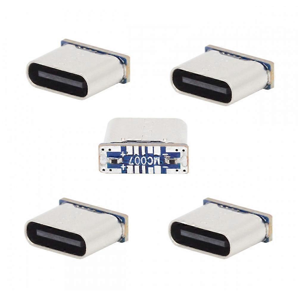 5PCS C Female Adapter Type C Female Jack 5PIN SMD SMT Type-C Socket Charging Port for PCB Welding DI