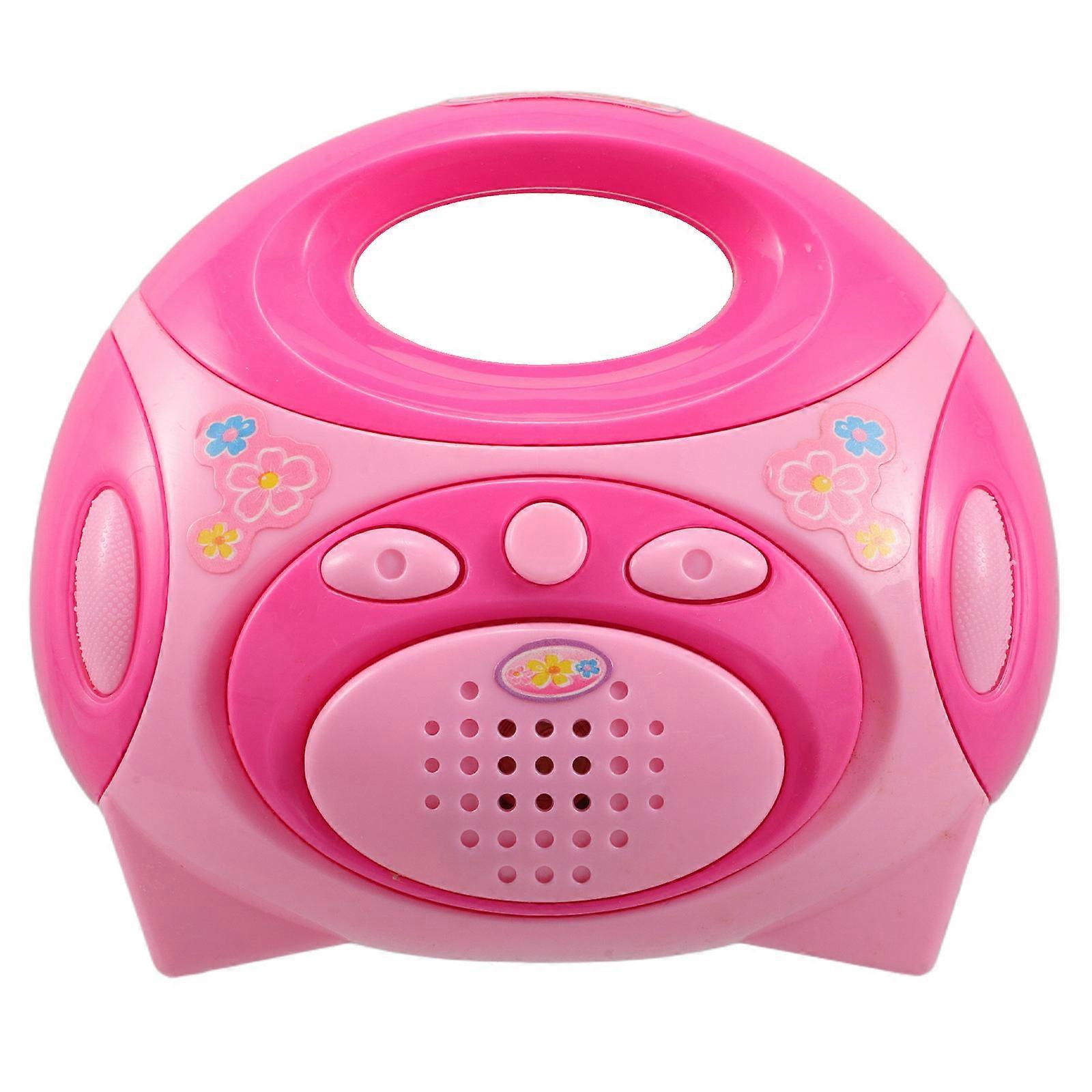 Fake Retro Boombox Toy for Kids with Realistic Music Player Model