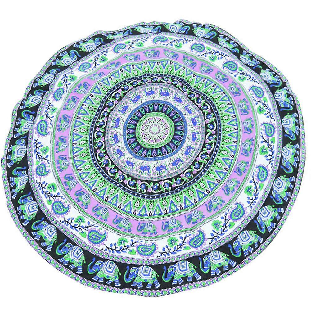 Beach Blanket Mandala Large Round Towel for Beach 59 Design