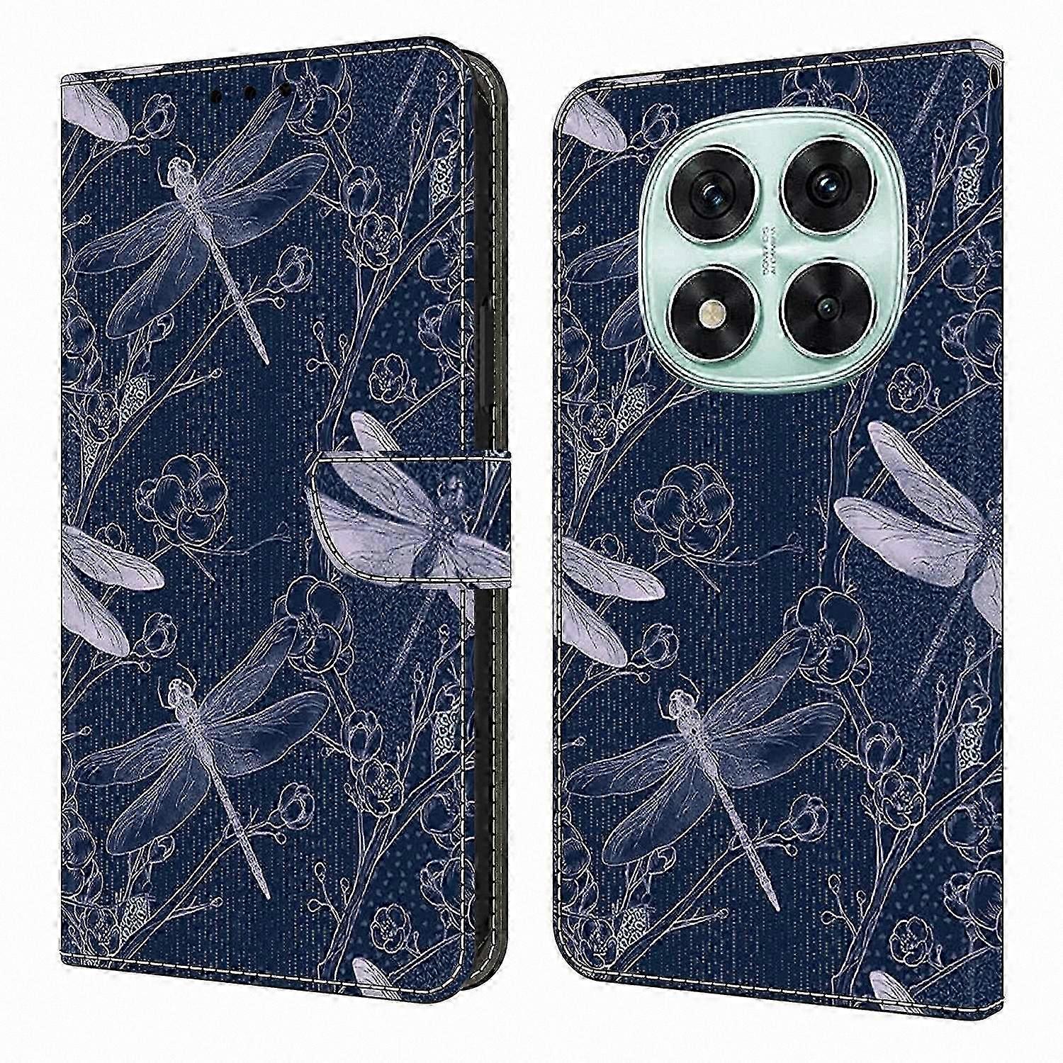 Pattern Printed PU Leather Wallet Case with Flip Stand for 5G Smartphones