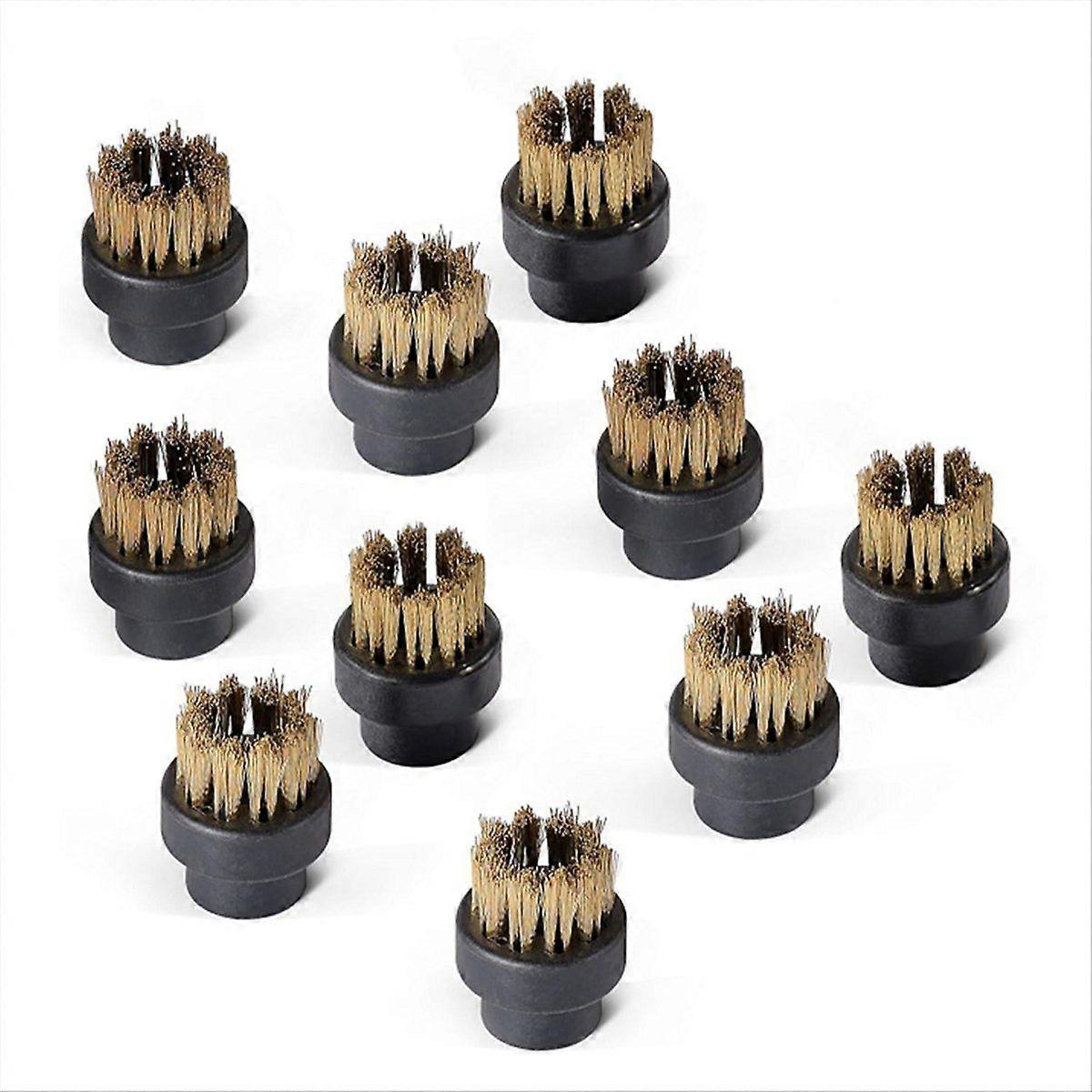 10 Pcs Small Brass Brushes for Steam Cleaners