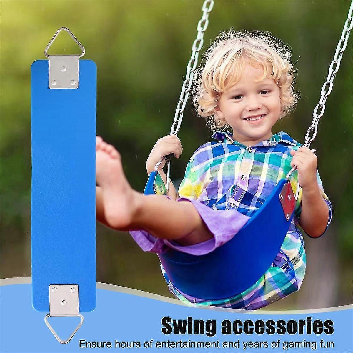 مقعد متأرجح للأطفال في الهواء الطلق EVA اكسسوارات التأرجح الثقيلة مع حلقة معدنية ثلاثية الزوايا 300 كجم