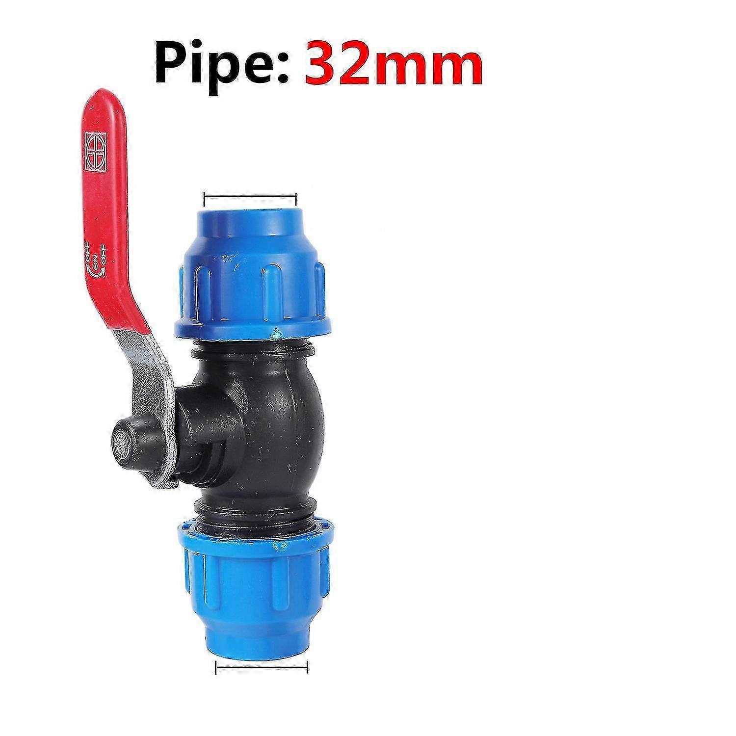 Pe Connector Pipe Fittings 32mm Water Tube Direct Connection Joint Fast Connection Ball Valve Agricu