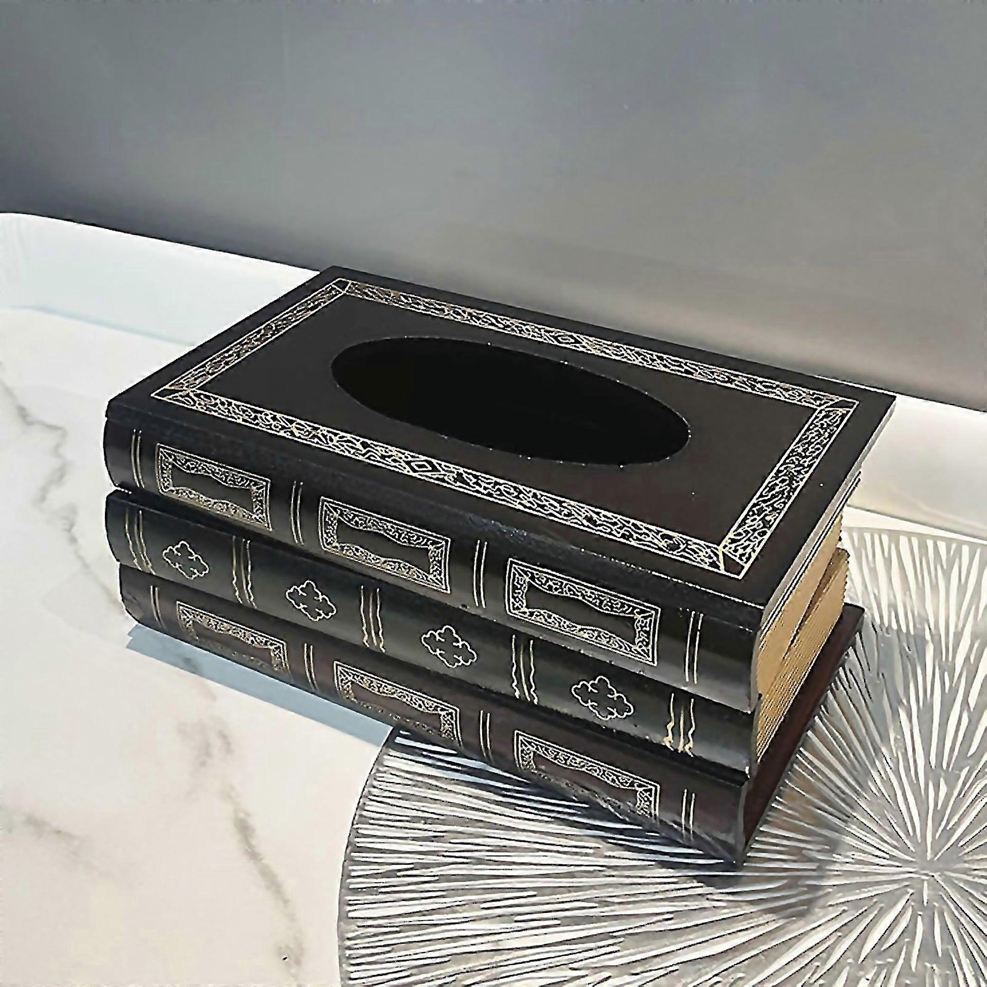 For Vintagestyle Stack Of Books Tissue Box