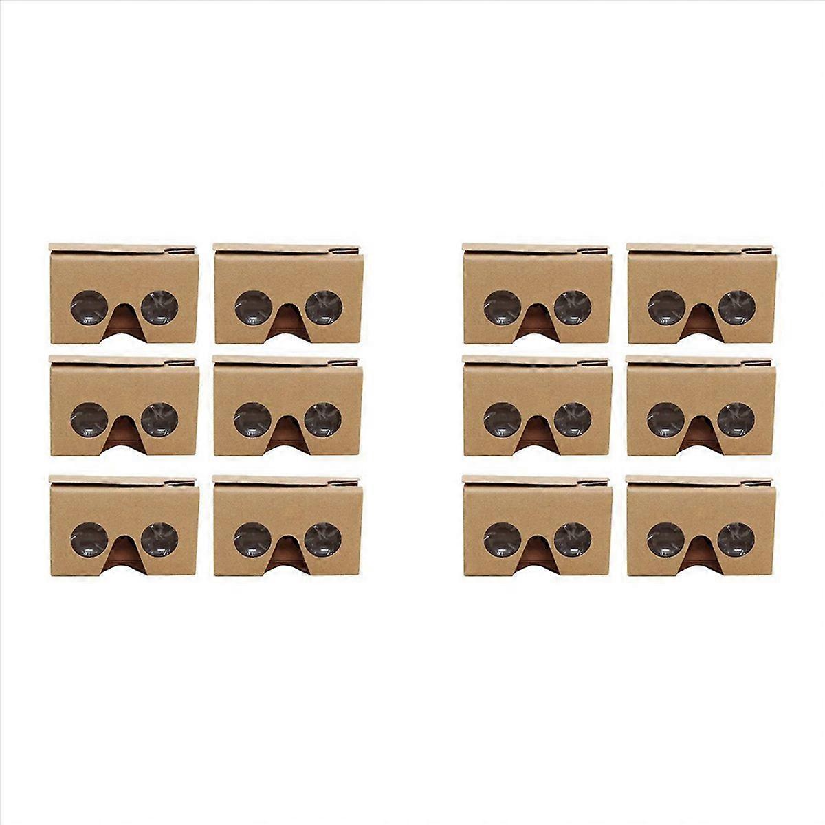 6PC 3D Glasses for Cardboard V2 VR 4.5-6Inch+Headband