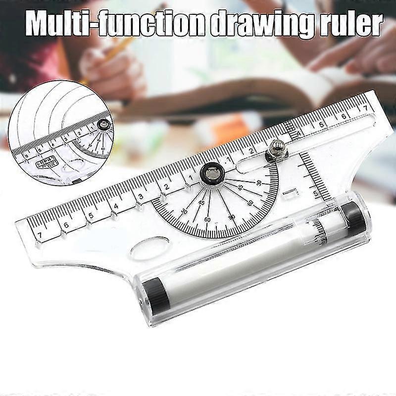 Multifunctional Drawing Ruler Portable Universal Parallel Ruler Practical Measuring Tool For School Of