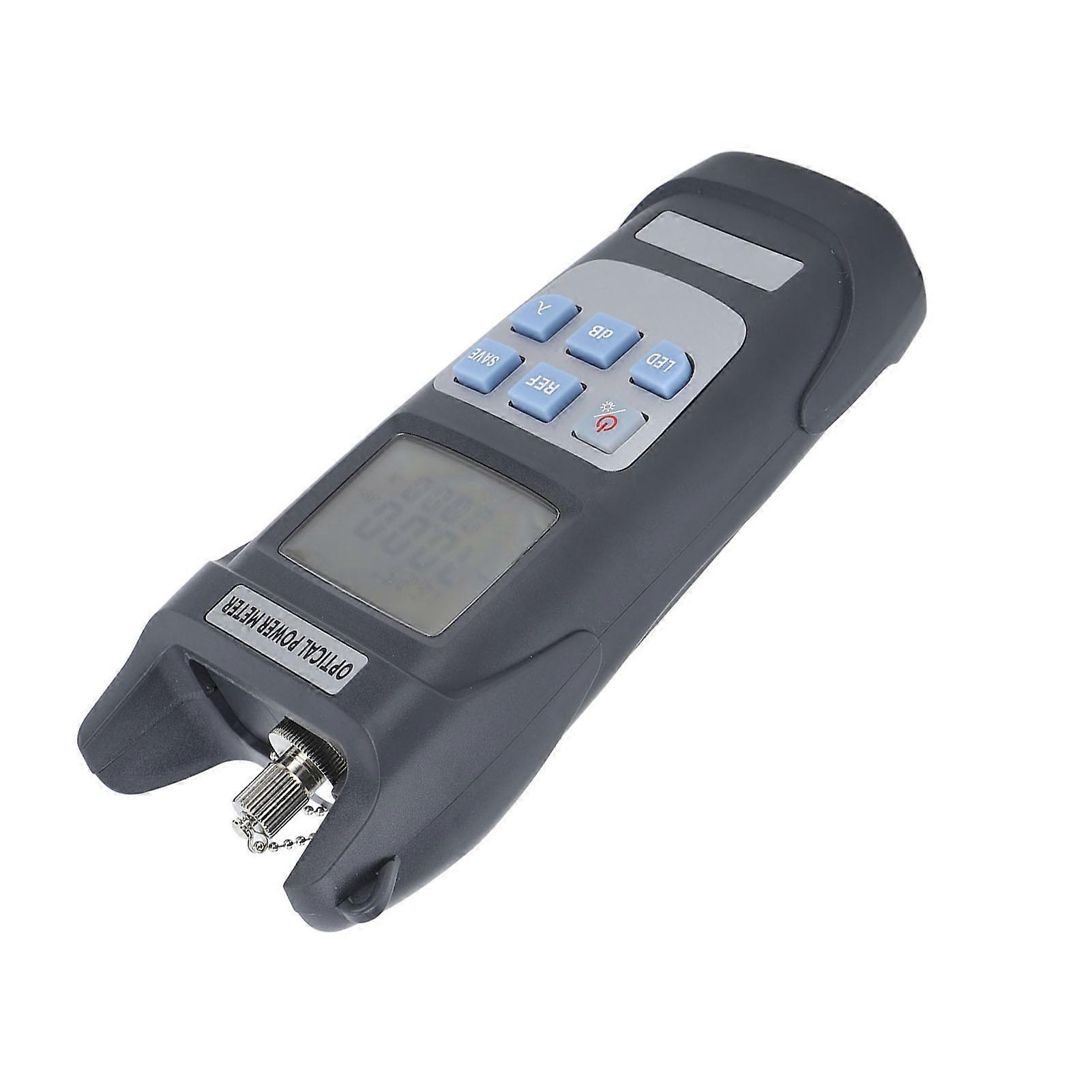 Optical Fiber Power Meter ‑50 To +26dbm 10 Wavelengths 2.5mm Interface Fiber Optic Cable Tester with LED Light 