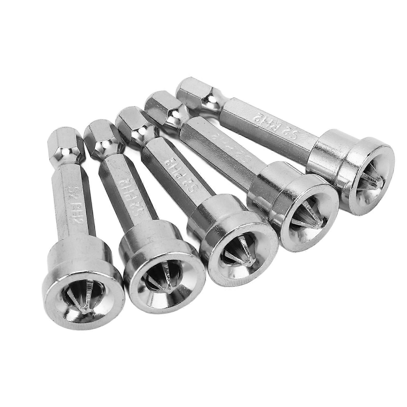 Magnetic Screwdriver Bit 50mm Chrome Vanadium Steel Rustproof Hex Shank Positioning Bit for Power Tool 