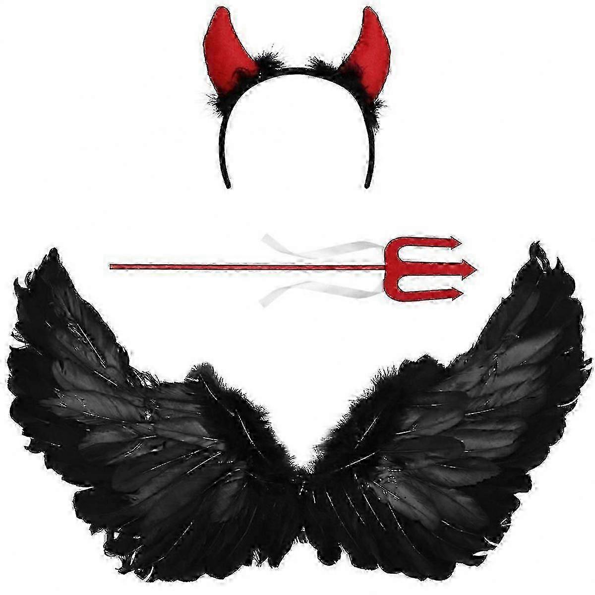 Triangle Fork Headband for Devil Wing Costume Accessory