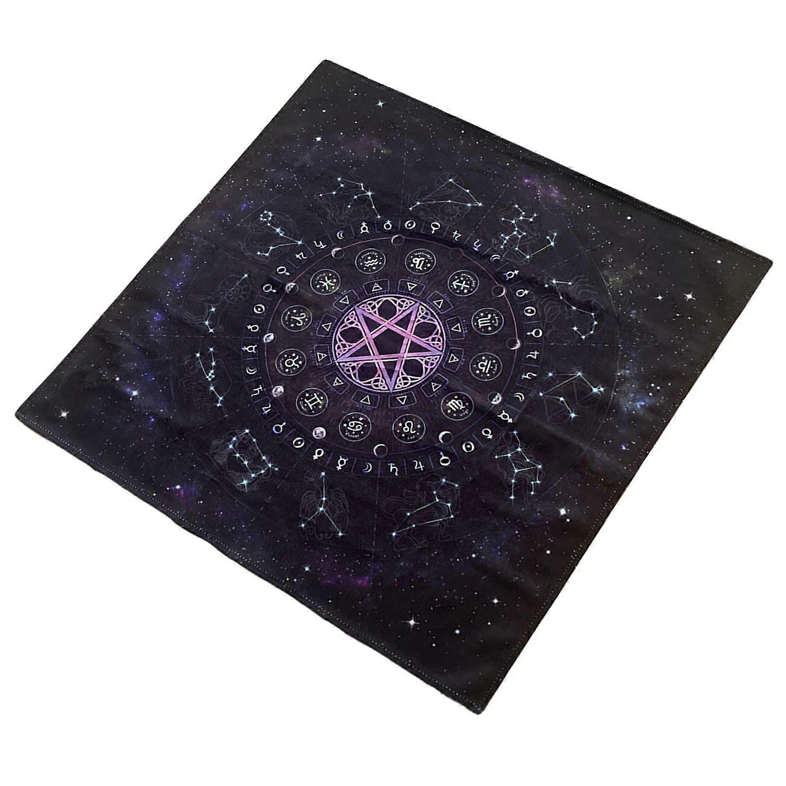 Square Table Cloth Tarots Altar Cloth Board Game Pad Astrological Oracles Table Cover Card Mat Divinations Tablecloth Multicolor