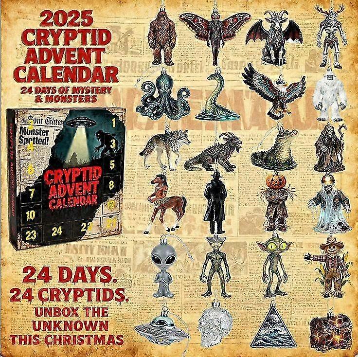 Διακόσμηση Ημερολογίου Advent Χριστουγέννων 2025 από Ακρυλικό, Μη Τρισδιάστατο, ΠΛΗΡΕΣ ΣΤΥΛ