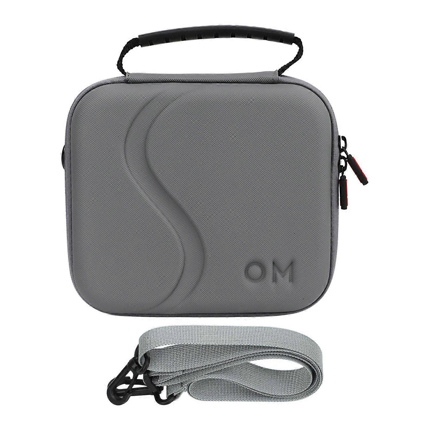 Travel Case for OM 4 Large Capacity PU Hard Shell Portable for Osmo Mobile SE Carrying Case with Sho