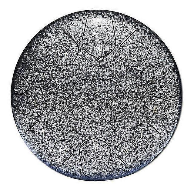 New 12 Inch Mini Drum 13 Tones Steel Tongue Drum Kit Tune C Empty Spirit Drum Percussion Hand Pan Drum Musical Instruments