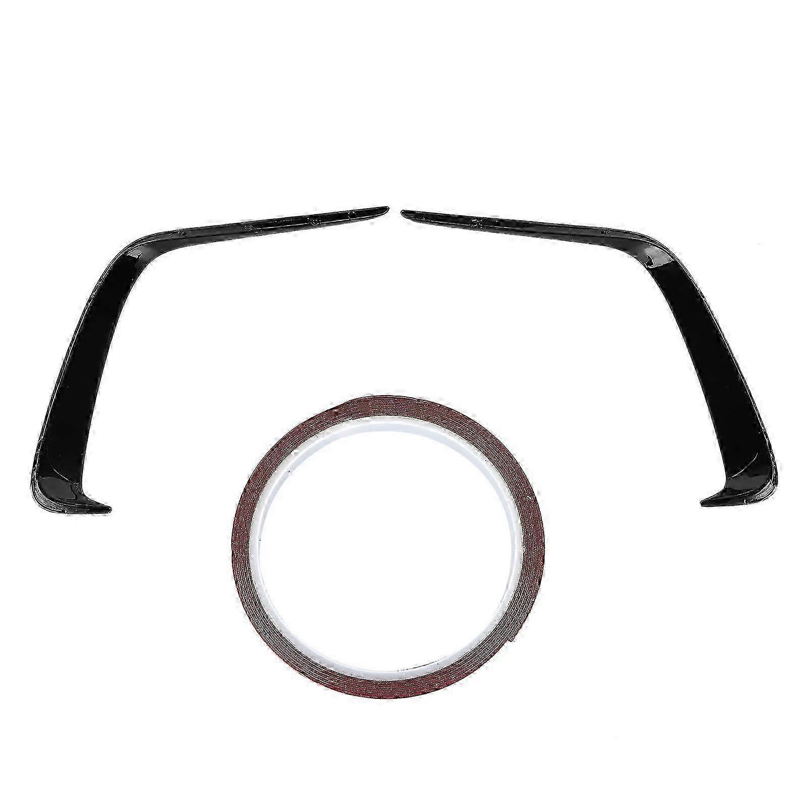 Gloss Black Rear Bumper Side Vent Canard Trims Replacement for a Certain Brand A-Class W176 AMG Line A45 2013-2018