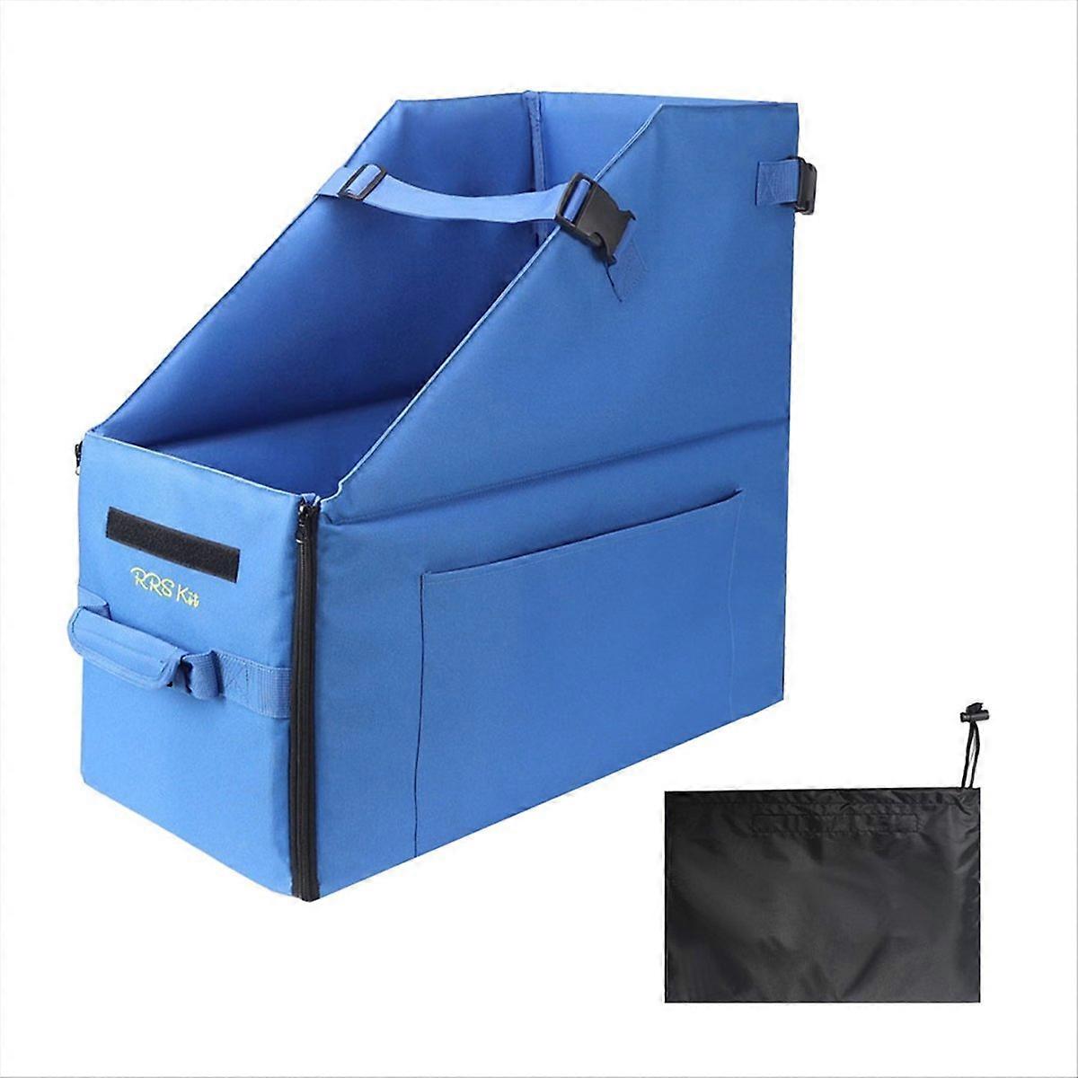  Bicycle Loading Bag Dustproof Waterproof Storage Bag for 14-16 Inch Bikes Blue