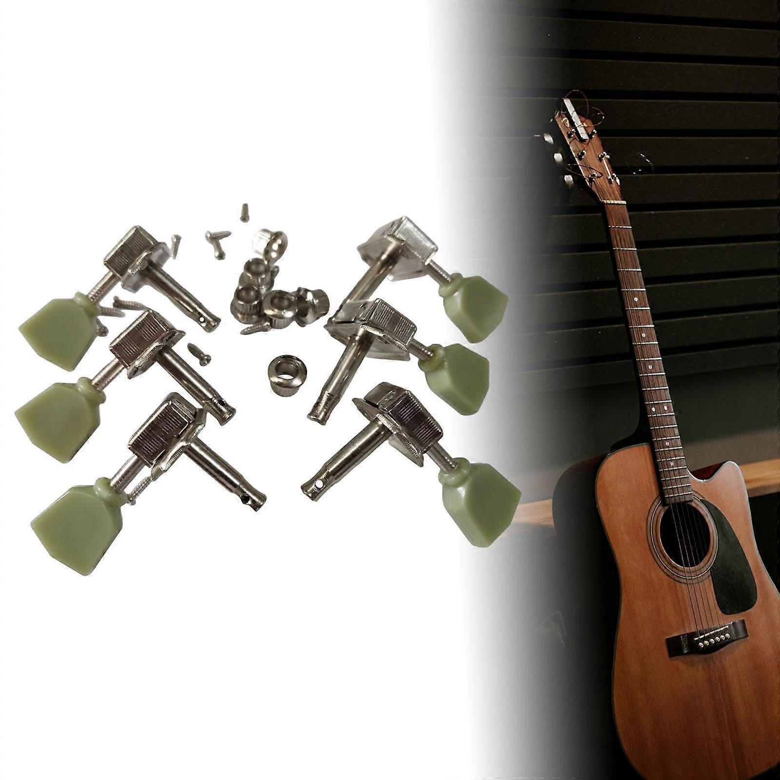 6Pcs Guitar String Tuning Pegs, Replacement Parts, Professional Easy Installation Premium Replaces