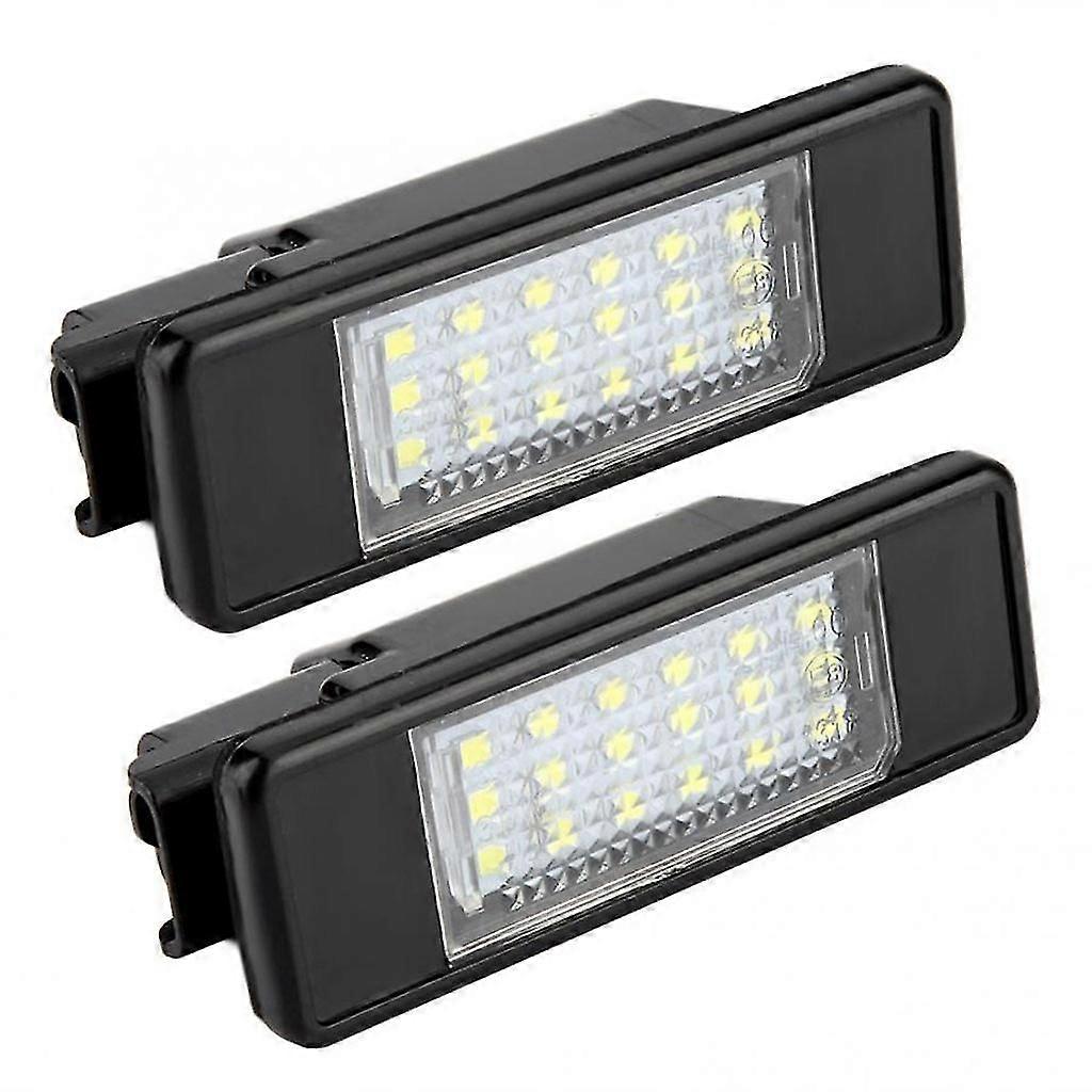 2Pcs LED License Number Plate Light Lamp for Citroen C2 C3 C4 C5 C6 DS3