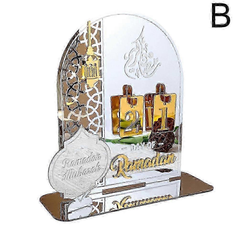 Ramadan Advent Countdown Calendar Acrylic Ramadan Festival Countdown Display