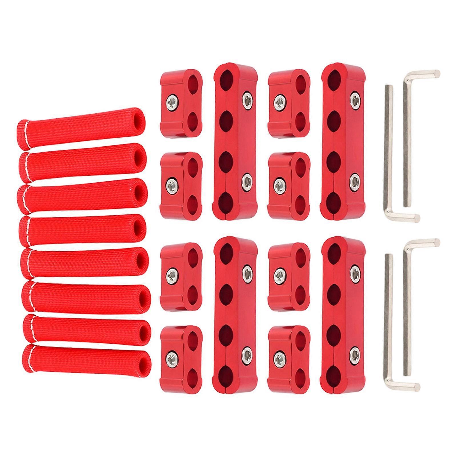 Global Outlet Wire Heat Protect and Wire Organization Structure for Organized Engine Bay  Red