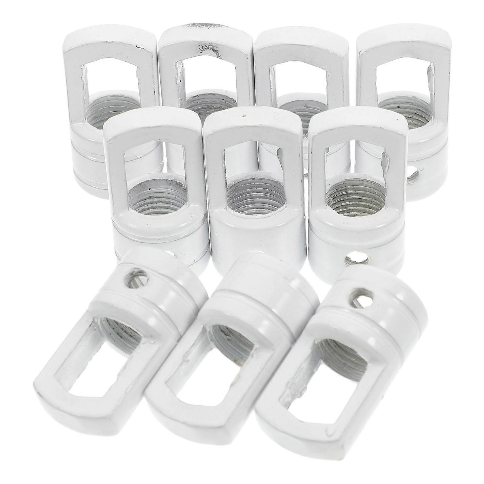 White Iron Ceiling Loop for Pendant Light for Secure Hanging 10Pcs