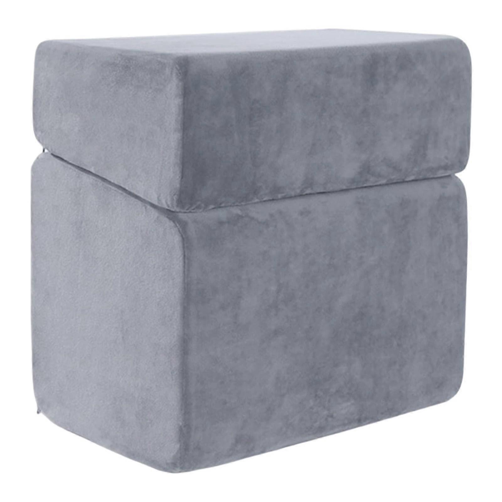 Under Desk Foot Rest with Washable Removable Cover, 3 Height Adjustable Leg Stool for Home Office