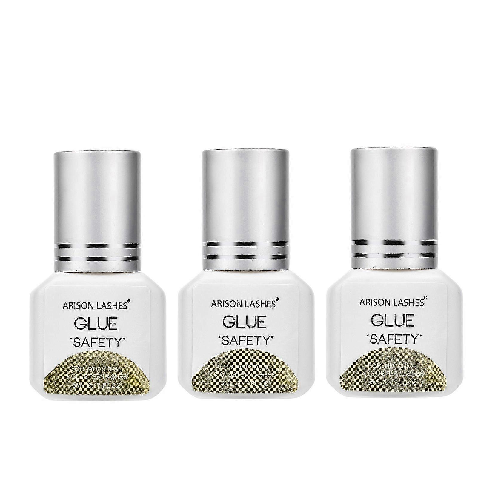3X 5ml Eyelash Extension Glue Low Sensitive Lash Glue Long Lasting DIY Lash Extension Glue for Self Grafting Cluster Lashes_li