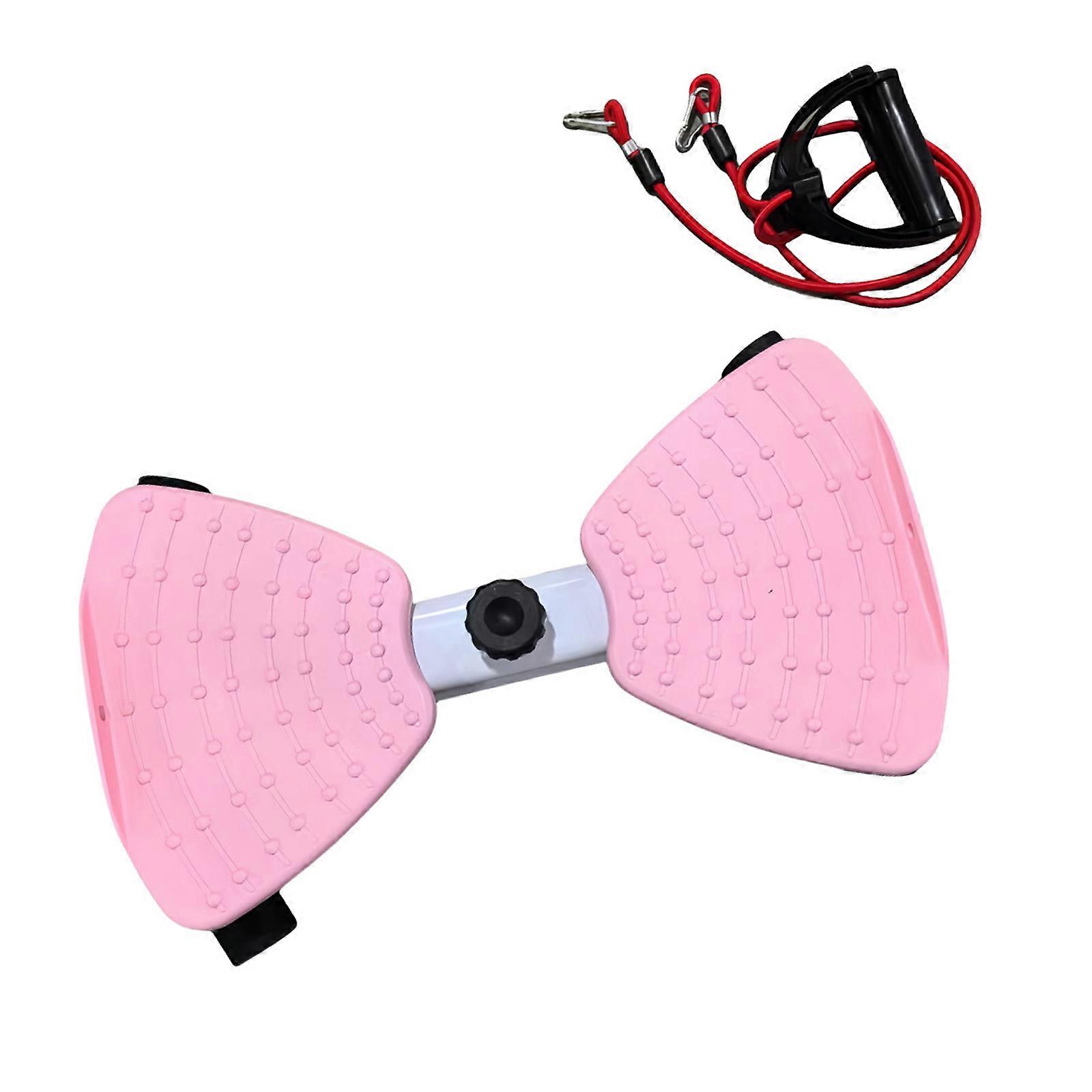 Core Workouts Waist Twist Board Machine Nonslip Waist Twisting Stepper Waist Twisting Fitness Tool Easy to Use  Pink Color