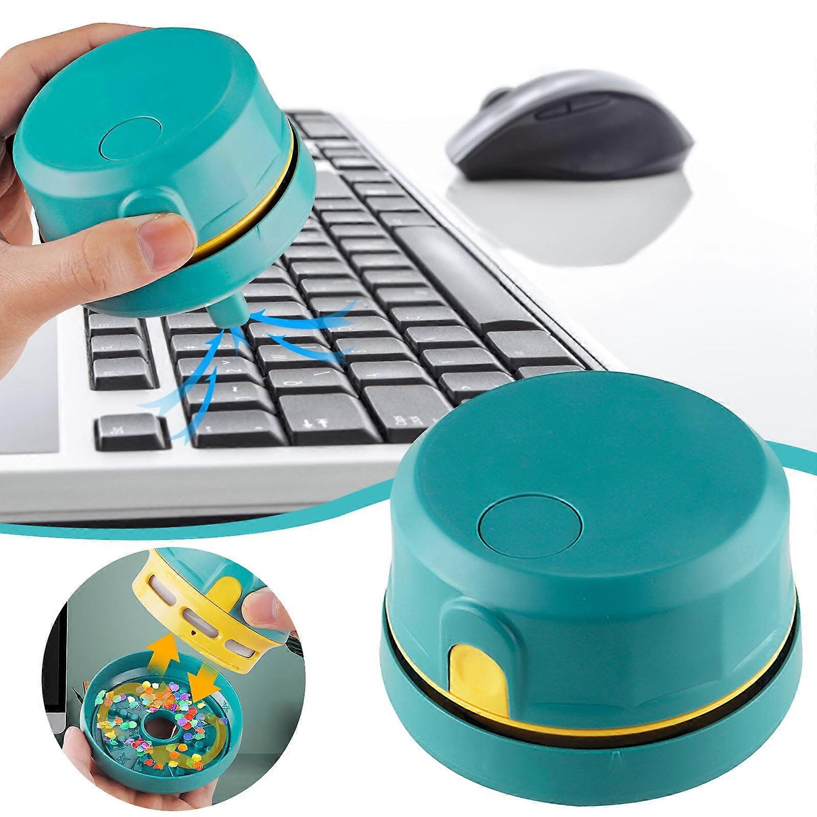 Donemore Desktop Vacuum Cleaner, Mini Table dust Sweeper Energy Saving,High Endurance, Cordless & Rotatable Design for Keyboard/Home/School/Office